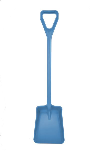 Pelle alimentaire plastique etroite 1107x362x347 mm, bleu
