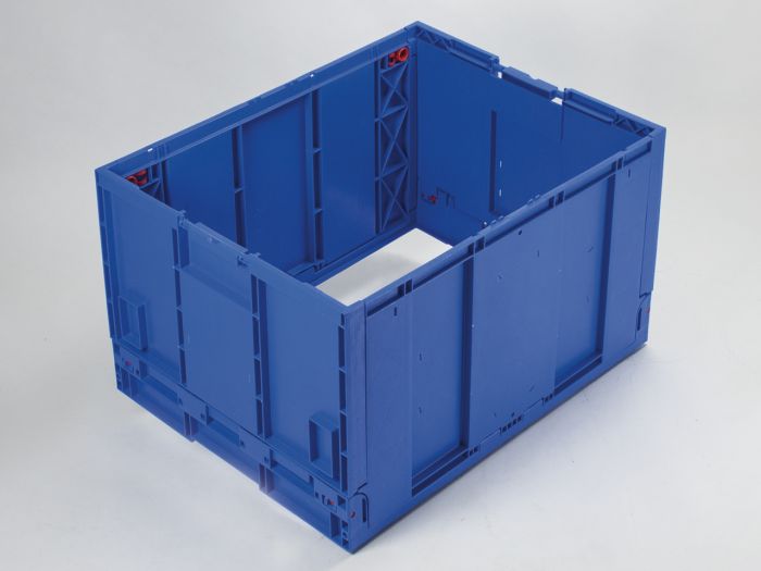 Rehausse caisse plastique 80x60x47 cm BLEU