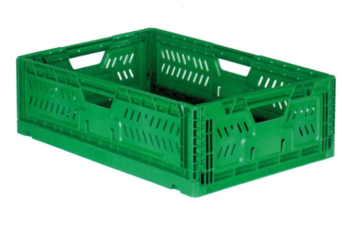 Bac plastique pliable agricole 36 L 60x40x18 cm VERT