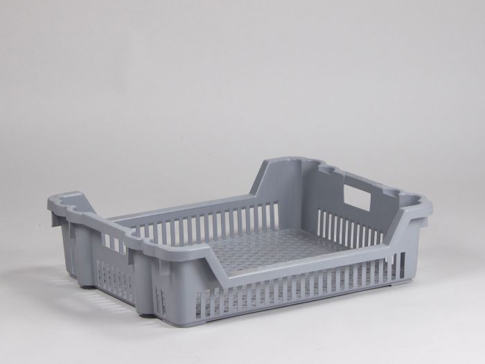 Bac plastique gerbable emboitable ajouré 600x500x150 mm 33 ltr
