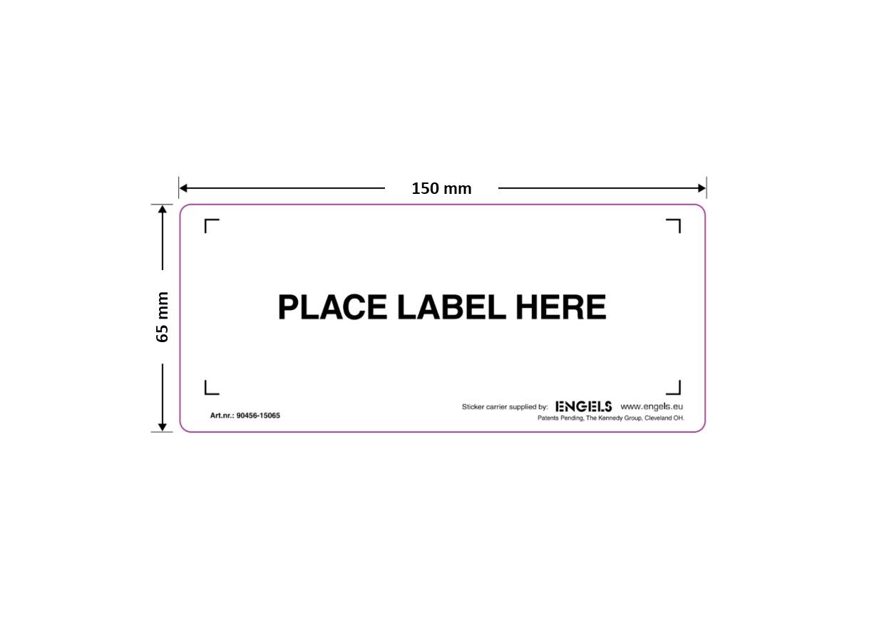 Porte-étiquette pour caisses plastiques