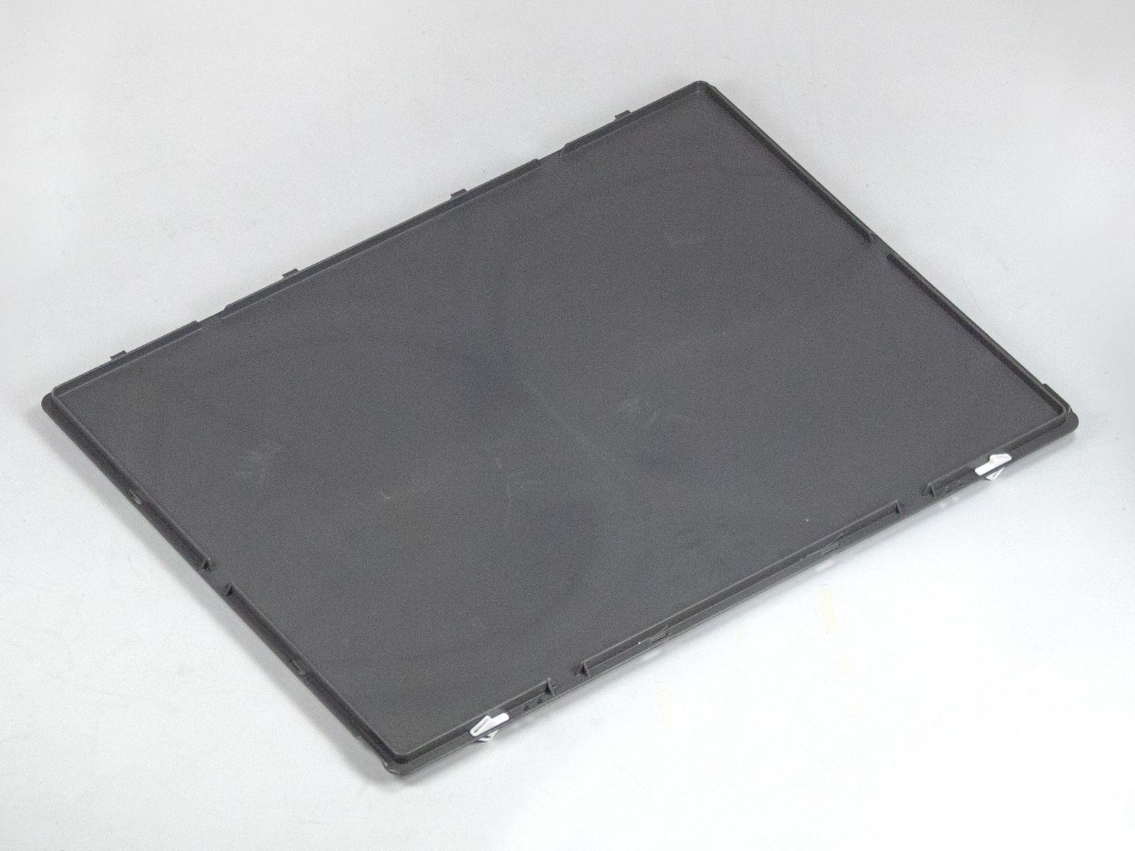 Couvercle Pour Bac Euro 80x60 Cm - Polypropylène - Gris Argenté - Protection Et Stacking