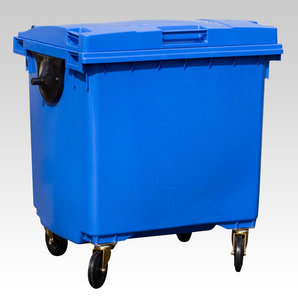 Poubelle 1000 litres avec tourillons BLEU