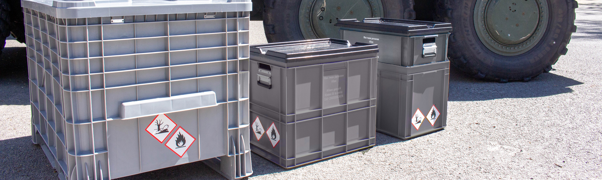 Emballage sur mesure pour un stockage sécurisé des jerrycans