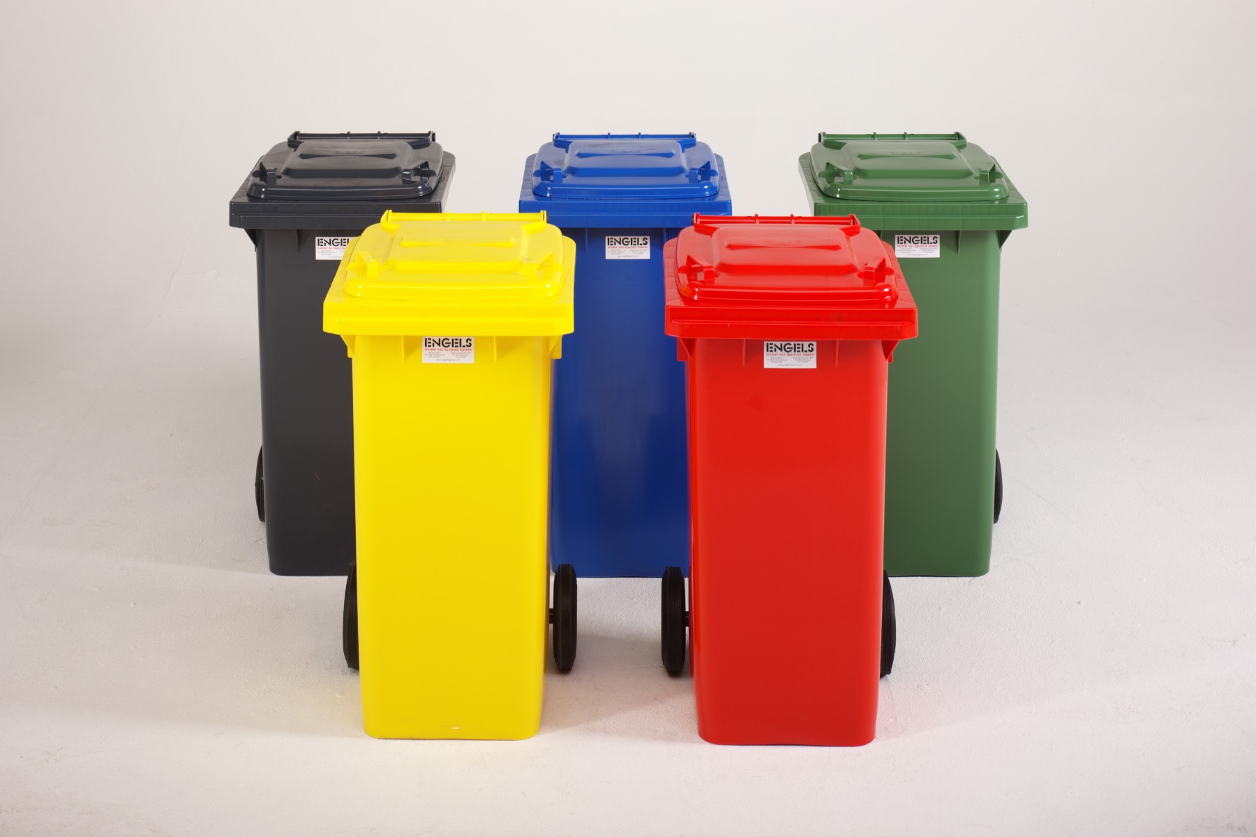 Conteneur à déchets plastique 2 roues