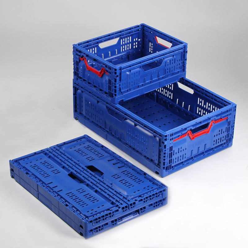 Poignées souples Excellent rapport qualité/prix Lot de 3 caisses de rangement pliables en plastique ultra résistantes Capacité de charge de 30 kg par boîte 