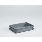 Bac alimentaire gerbable norme Europe 600x400x120 mm 20L Normbox GRIS