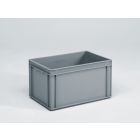 Bac alimentaire gerbable norme Europe 600x400x325 mm 60L Normbox GRIS