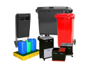 Poubelle entreprise, conteneur poubelle, bac de rétention, emballage ADR et DASRI